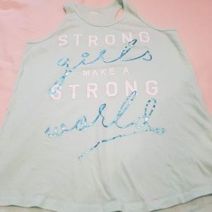 Light Sea Blue Tank top for Girls